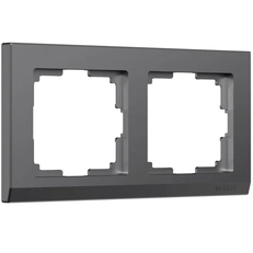 Изображение Рамка на 2 поста Stark (графит матовый) W0021864
