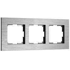 Изображение Рамка на 3 поста AluMax (алюминий) W0033506